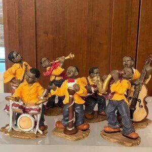 Vintage - 7 Musical Themed African American Figurines  (Many Lots Listed!) (c/x)